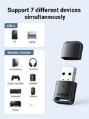 Ugreen USB bluetooth 5.3 Adapter WIN10 Free Drive Audio Receiver for PC