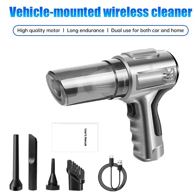 Cordless Vacuum Cleaner Brushless Motor Dual-Purpose Suction Blowing Pumping Inflation  Multi-Functional Cleaning Modes Car Home Vacuum Cleaner