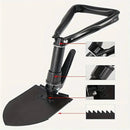 IPRee Outdoor Folding Shovel Steel Multifunctional Camping Tool Survival Shovel With Storage Bag For Outdoor Adventures
