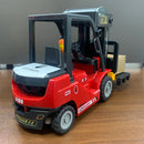1/24 2.4G 11CH Alloy RC Heavy Forklift Crane Car Lifting Music Spray Scene Simulation Children Toy For Boys