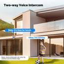 MOES WiFi Tuya IP Camera 8MP HD Dual Lens Smart Security Camera 300 Pan 90 Tilt Color Night Vision Motion Alerts Waterproof Two-Way Audio Wireless Surveillance