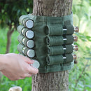 IPRee Reliable Outdoor Camping Spice Bottle Storage Bag Free with 9pcs Glass Spice Bottle Storage Bag BBQ Seasoning Bottle Canvas Bag