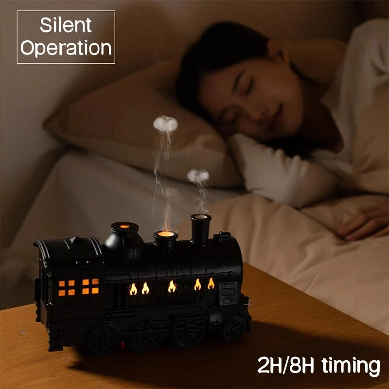 300ml Train Air Humidifier with Remote Control Ultrasonic Aromatherapy Diffusers Mist Maker Fragrance Essential Oil Aroma Difusor