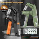 KALOAD 10-120kg Adjustable R-Type Hand Gripper with Countdown/Counting Finger Strength Rehabilitation Trainer Arm Muscle Hand Exercise Equipment for Men Women