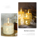 5-Piece Set LED Electronic Candle Acrylic High Simulation Glass Cup LED Swing Wax Plastic Copper Wire Lampwith Remote Control