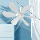 Tevorex 5 / 6 / 8 Leaves Electric Ceiling Fan Silent Low Noise Energy Saving with Remote Cable Lightweight Portable for Camping Bed Dormitory Tent