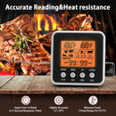 AGSIVO Digital Food Oven Meat Thermometer With Probe Timer Alert Backlight Outdoor Grill Cook Barbecue Kitchen Cooking BBQ Thermometer