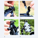 XANES 8 Claws Bicycle Phone Holder 360 Rotatable Shockproof Mobile Bracket for Motorcycle Bike Electric Vehicles