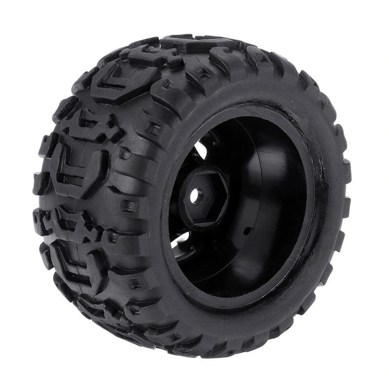 2PCS Tires Wheels Rims for HBX 16889 1/16 RC Car Vehicles Spare Parts M16038