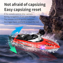 HXJRC HJ811 2.4G 4CH RC Boat High Speed LED Light Speedboat Waterproof 20km/h Electric Racing Vehicles Models Lakes Pools Remote Control Toys