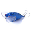 ZANLURE 8PCS Perch Insect Fishing Lures 6.4g 4cm Treble Barb Hooks Artificial Bait for Fishing