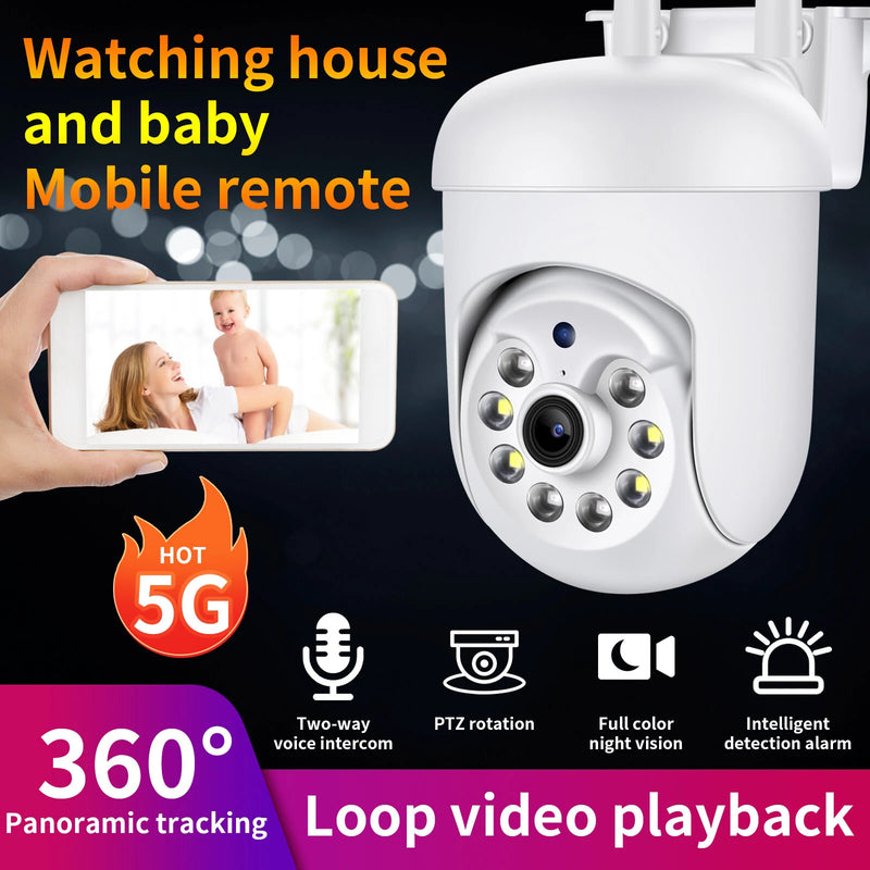 2MP 1080P HD Camera WIFI PTZ Control Video Surveillance Cameras  Wireless Connect 360 Panoramic Two-way Conversation