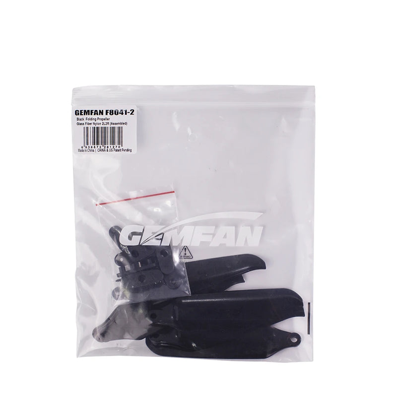2 Pairs Gemfan 8041F 8041 8inch 3-Blade / 2-Blade Foldable Propeller Glass Fiber Nylon 5mm Hole  for Long Range FPV Racing Drone