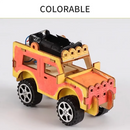 Innovative Technology Small Production for Jeep Car Electric Toy Student Scientific Experiment DIY Handmade Model School Supplies