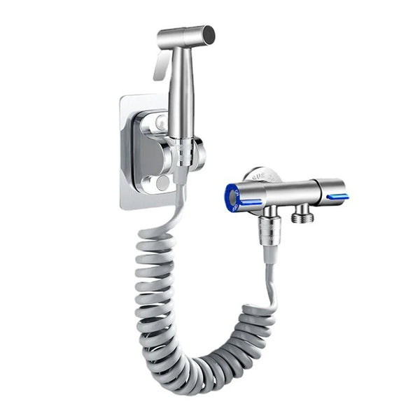 Handheld Bidet Sprayer Set 304 Stainless Steel Sprayer Shower Toilet Bidet Faucet Nozzle Self Cleaning