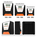 60A MPPT Solar Charge Controller 12V/ 24V Solar Panel Charge Controller Intelligent Regulator for FLD/LiFePO4/SLD/GEL/AGM with Dual USB Port Auto Parameter LCD Display and Timer Setting ON/Off Hours