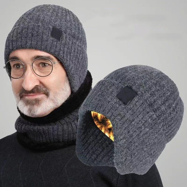 XANES Winter Bike Knitted Hat Outdoor Plush Warmth Cap Peaked Earmuff Fashion Casual Faux Fur Lined Bomber Hats Cycling Ear Protection