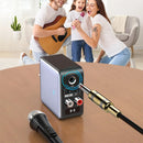 OMS-H6 bluetooth 5.3 Audio Transmitter Receiver 3.5mm AUX/RCA/U-Disk/TF/USB/6.5mm MIC Karaoke HIFI Stereo EQ Wireless Adapter EU Plug