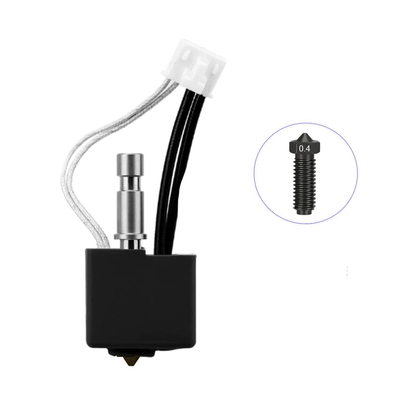 Anycubic Kobra S1 Hotend Extruder Kit 320C High Temperature 24V 50W Heater 0.4mm Nozzle Ceramic Throat Tube for PLA TPU PETG ABS ASA 3D Printer Parts