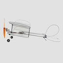 TY Model Black Flyer V2 Carbon Fiber Film RC Airplane With Power System