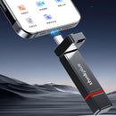 Lenovo Thinkplus TU204 Type-C&USB3.2 Flash Drive 1TB/512GB/256GB/128GB 550MB/s High Speed Dual Interface Mobile U Disk