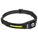 Smart Sensor 600 Lumens XPG+COB LED Headlamps Double Light Source Headlight With Safety Light Waterproof Portable Head Lamp
