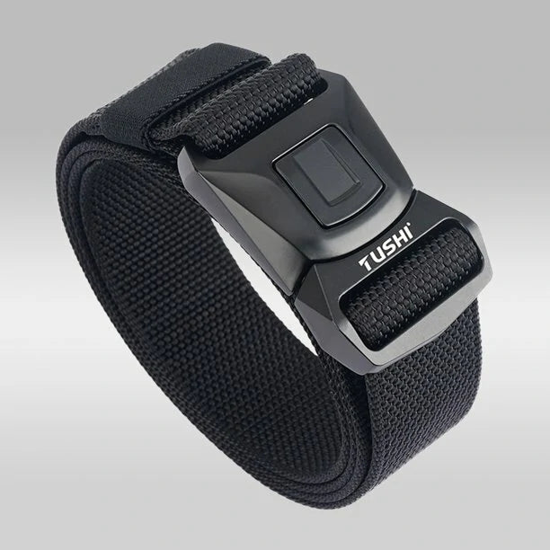 TUSHI 2023 Tactical Belt 125cm*3.8cm Nylon Polyester Waistband Metal Quick Release Buckle Men Tactical Girdle