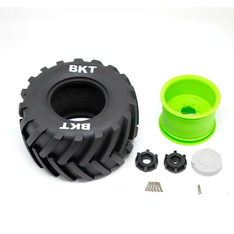 2PCS Monster Truck Tires Wheels 14mm/17mm Adjustable for 1/8 LOSI LMT W66 KYOSHO Axial RC Cars Vehicles Models Spare Parts