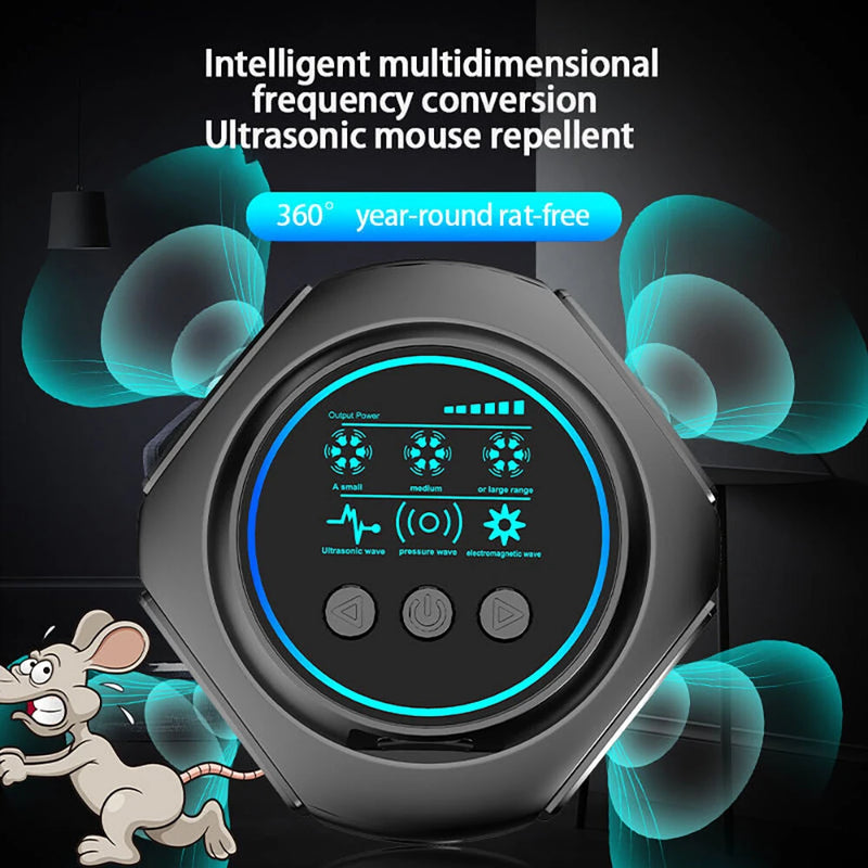 20kHz - 45kHz Ultrasonic Mouse Repeller High Power Mosquito Repeller Insect Repeller 360 Repeller for Large Homes Warehouses Hotels And Office Spaces