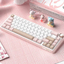 RK RKR65 Tri-mode Mechanical Gaming Keyboard with Knob Hot Swappable Gasket Structure 66 keys RGB Yanyu Switch 65% Layout Customized Keyboards