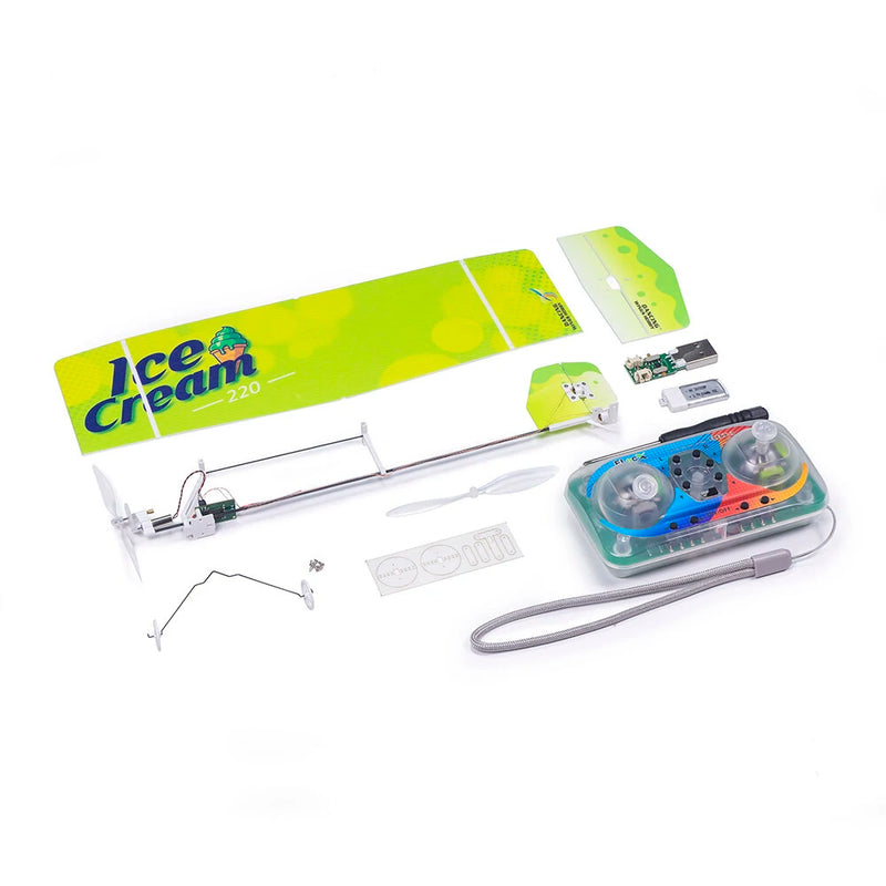 Dancing Wings Hobby E23 ICE CREAM 220mm Wingspan 2.4GHz 3CH PP Foam Mini Indoor RC Airplane RTF