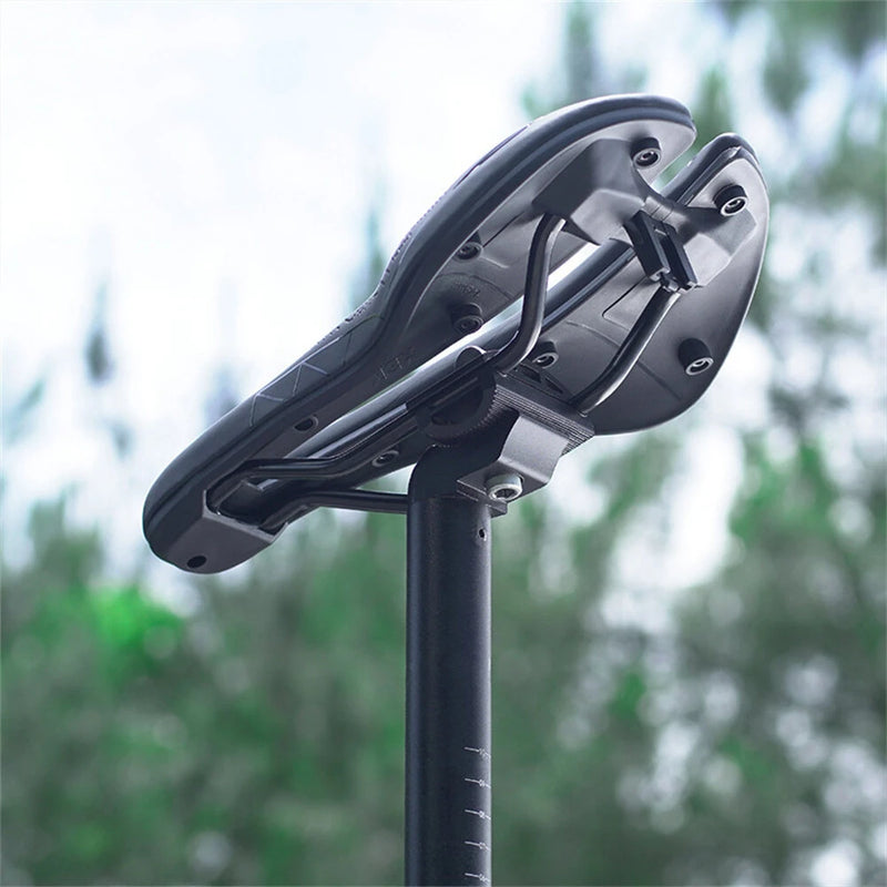 WEST BIKING Hollow Bicycle Saddle Breathable Comfortable PU Waterproof Aerodynamic Anti-slip Concave Point Cushion Shock Absorption Bike Seat for MTB Road Bike