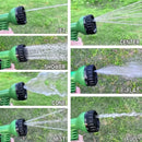 Flexible Garden Hose Set 7-Function Spray Gun Hose Expandable High Pressure Car Wash Hose 7 Water Spray Functions Water Gun for Home Garden Watering Hose