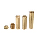 350Pcs Hexagonal Copper Column M2 Hex Nut Standoff Single Head Pillar MFF Male-Female Female For PCB Board Motherboard Spacer