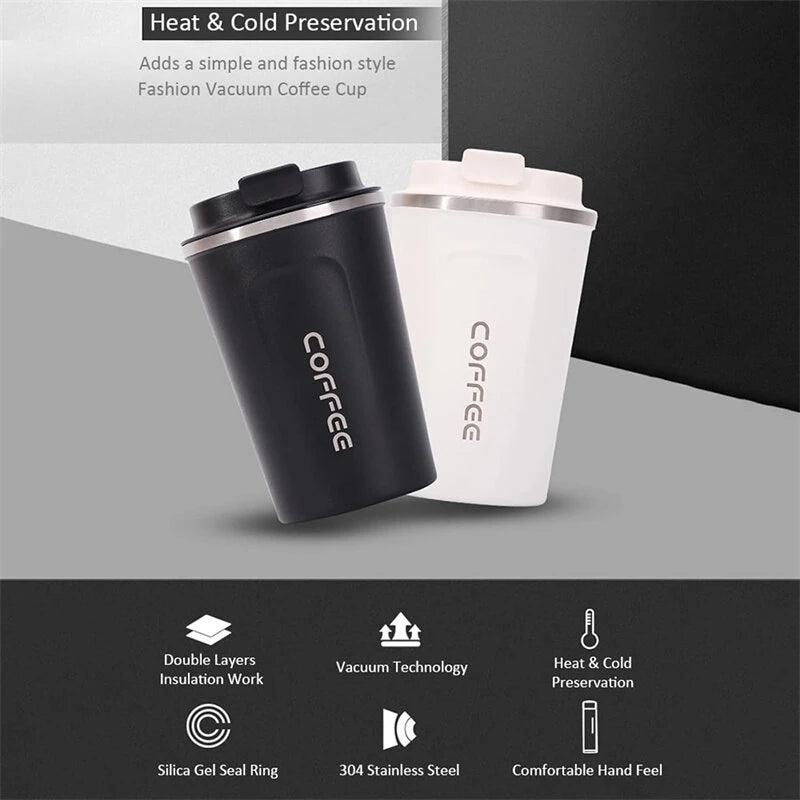 380ml Stainless Steel Thermos Flask Vacuum Insulated Water Bottle Thermos Flask for Insulated Reusable Tumbler Cup for Coffee, Tea, and Soda