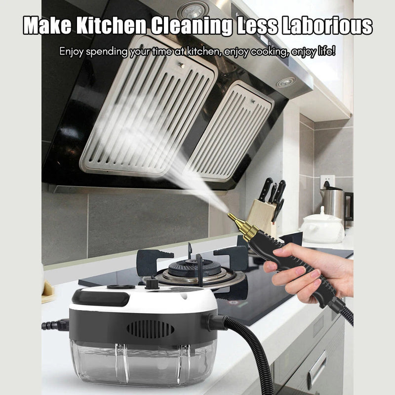 2500W High-Temperature High-Pressure Steam Cleaner 230V 901ml Capacity 4 Temperature Levels ABS Base for Kitchen Air Conditioner Cleaning