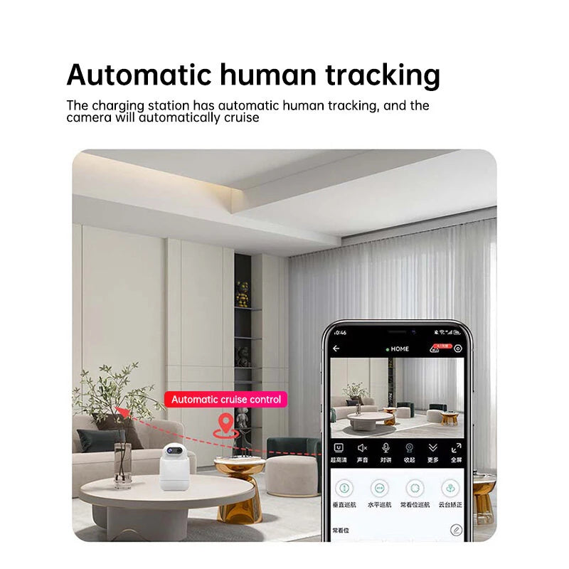 2MP HD Wireless 4G LTE Security Camera 130 Wide Angle Night Vision AI Human Tracking Two-Way Audio Cloud Storage TF Card Smart Home Surveillance CCTV
