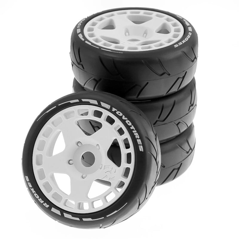 4PCS Rally On-Road Tires Wheels 17mm Hex for ARRMA ZD Racing HSP HNR X3GT 1/7 1/8 RC Car Vehicles Model Parts