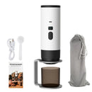 IPRee 3-in-1 Portable Electric Coffee Maker Capsule Coffee Grinder Travel Coffee Maker with Cordless Heating for Car and Home Camping