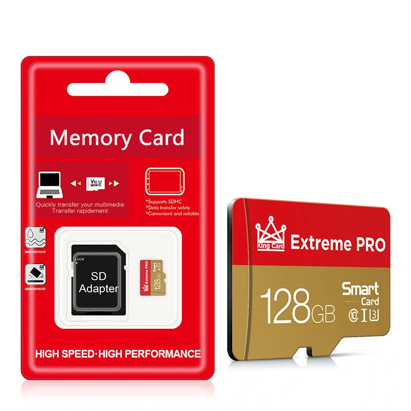 Microdrive 128GB TF Memory Card Class 10 High Speed Micro SD Card Flash Card Smart Card for Phone Camera Driving Recorder