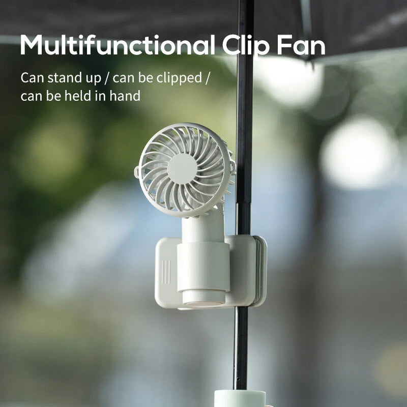 Multifunctional Umbrella Clip Fan USB Charging Outdoor Portable 3 Speed Wind Mini Handheld Desk Fan