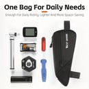 WEST BIKING 1L Bicycle Top Tube Bag Narrow Side Design Velcro Fastening Portable Zipper Storage Cycling Bag for MTB & Road Bikes