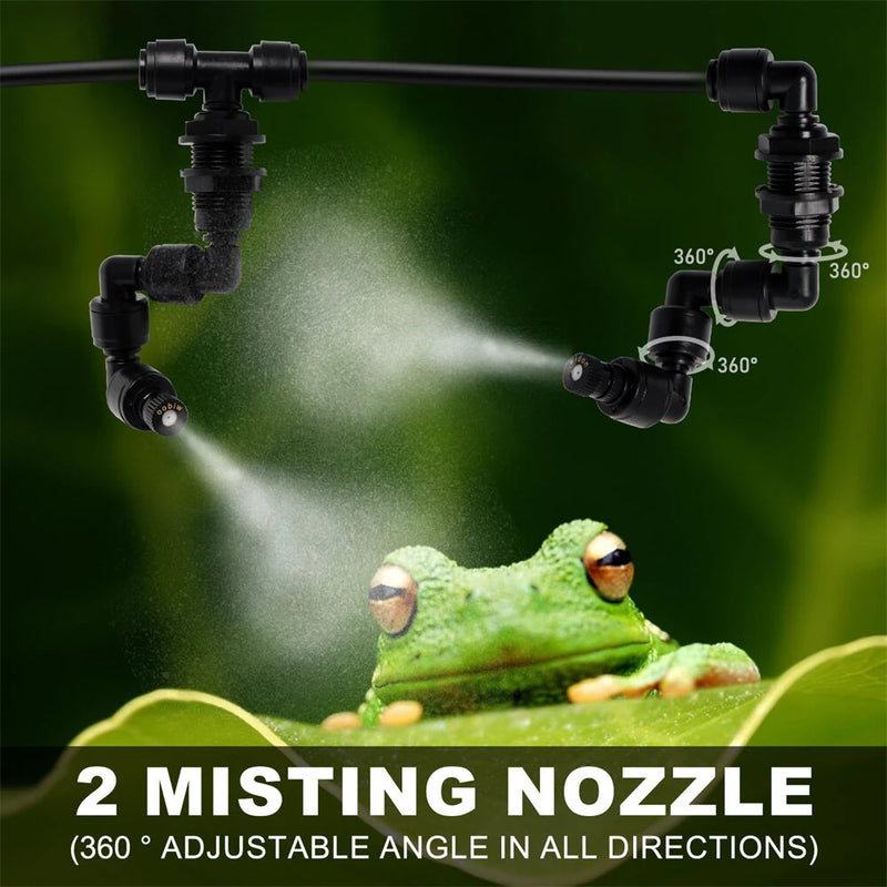 Reptile Intelligent Spray System Fogger Electronic Timer Terrarium Humidifier Automatic Mist Rainforest Kit Control Sprinkler