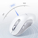 Baseus F02 bluetooth 5.3 Ergonomic Wireless Mouse 1600 DPI 70g Lightweight Portable Mute Mice for Laptop Macbook Computer