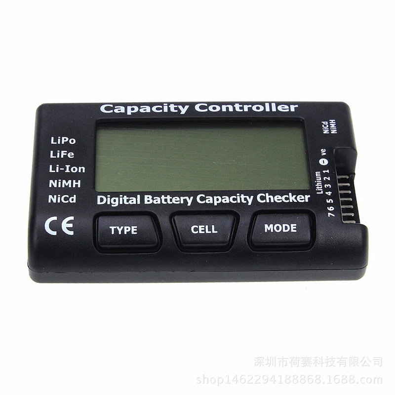 CellMeter7 Digital RC Battery Capacity Checker Meter LiPo LiFe Li-ion Nicd NiMH Battery Voltage Capacity Tester Checking