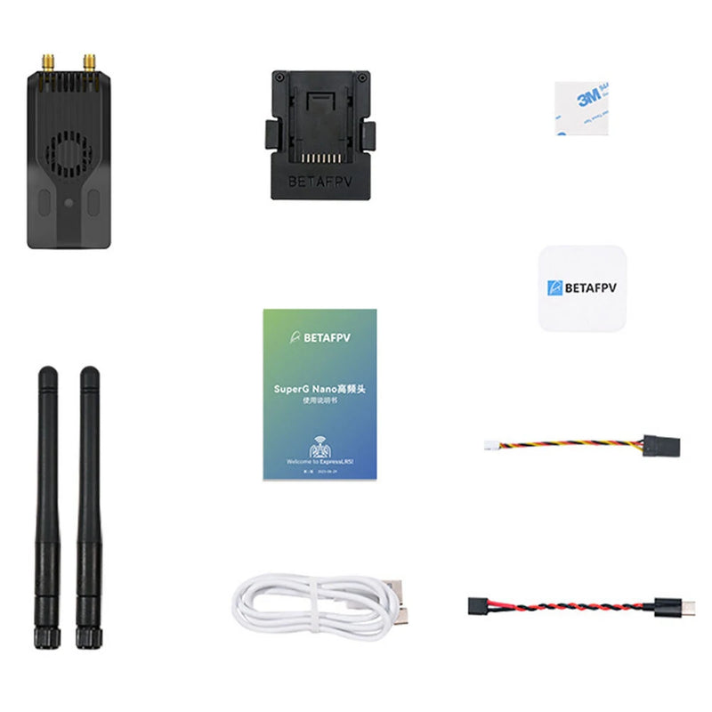 BETAFPV SuperG Nano Transmitter TX Module ELRS 2.4GHz Gemini Dual-Frequency Long Range Diversity Transmitter for FPV Racing Drone