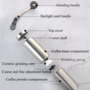 Portable Stainless Steel Manual Coffee Grinder Ceramic Grinding Core Adjustable Grinding Coarseness Hand Crank Coffee Machine