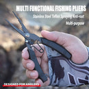 TUNALA Fishing Line Cutter Pliers Stainless Steel Multifunctional Fishing Line Clamp Tools for Outdoor Saltwater Freshwater Fishing