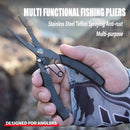 TUNALA Fishing Line Cutter Pliers Stainless Steel Multifunctional Fishing Line Clamp Tools for Outdoor Saltwater Freshwater Fishing