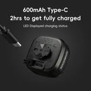 ROCKBROS Smart Bicycle Brake Sensing Taillight 12 Light Modes Vibration Sync Feedback IPX6 Waterproof USB Rechargeable Safe Rear Light for MTB Road Bike Cycling